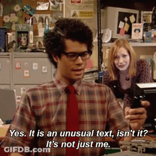 Richard Ayoade Text Adhd GIF