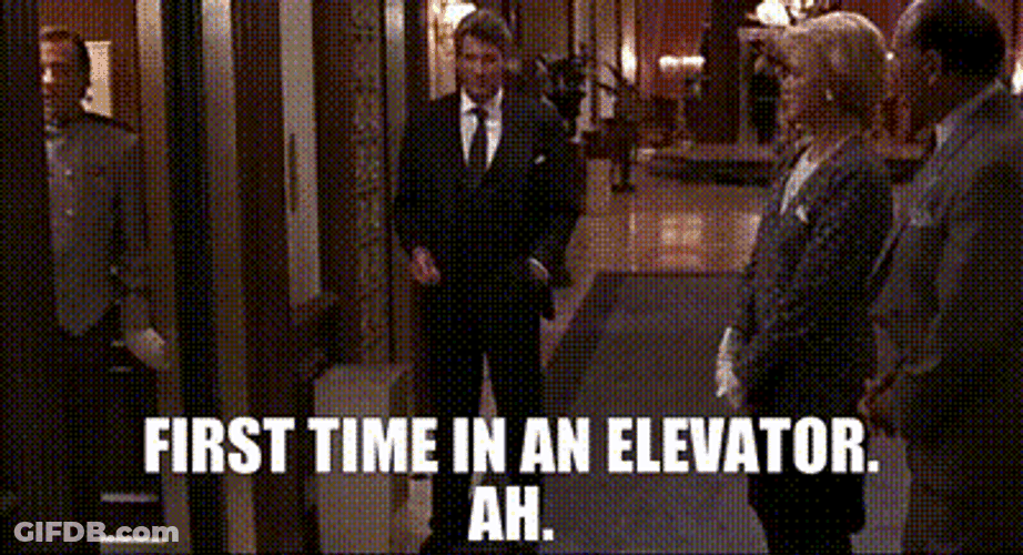 Richard Gere First Time In An Elevator Meme GIF