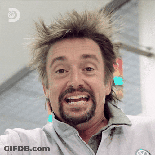 Richard Hammond Crazy Hair Don't Care GIF