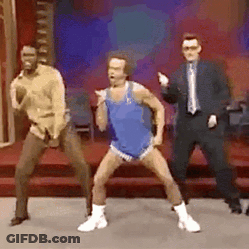 Richard Simmons Exercise GIF