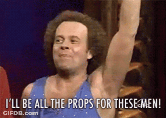 Richard Simmons Hands Up GIF