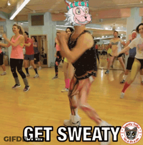Richard Simmons In A Mask GIF