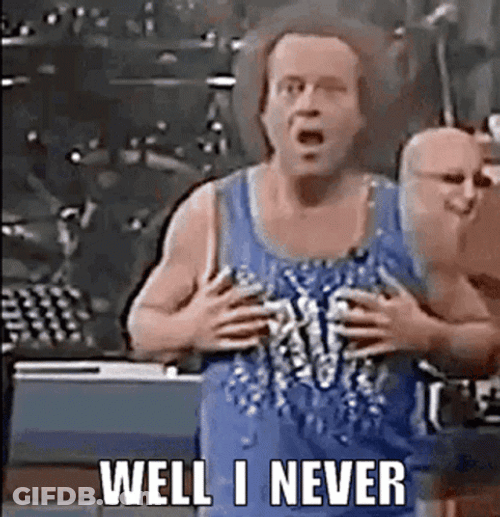 Richard Simmons Offended Reaction GIF