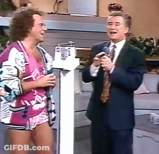 Richard Simmons Talking With Regis Philbin GIF