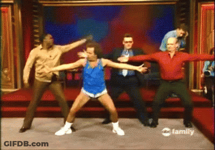 Richard Simmons Wide Open Arms GIF