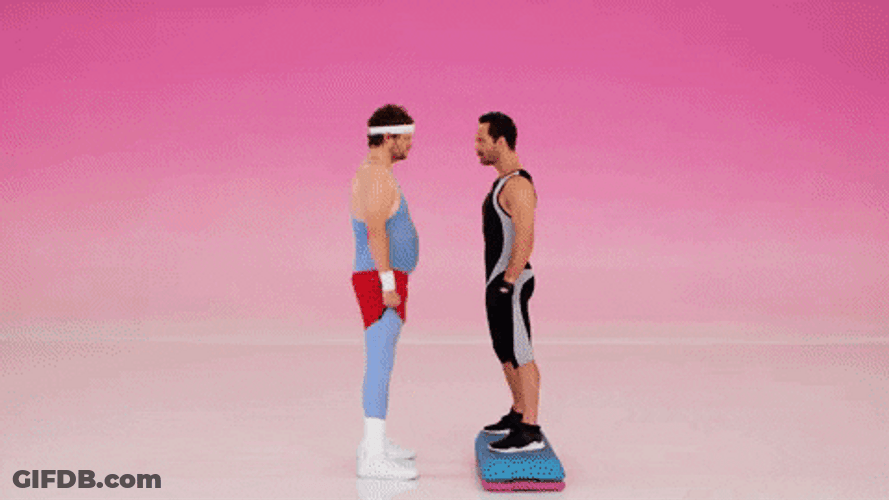 Richard Simmons Workout Exercise GIF
