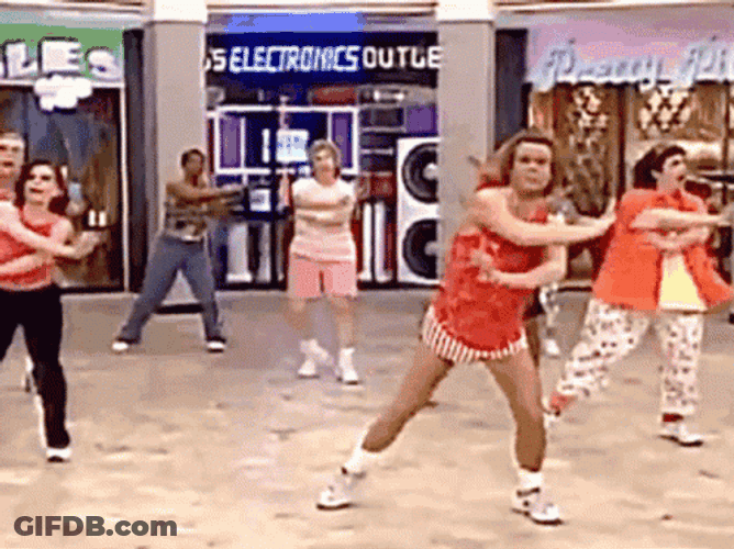 Richard Simmons Zumba Exercise GIF