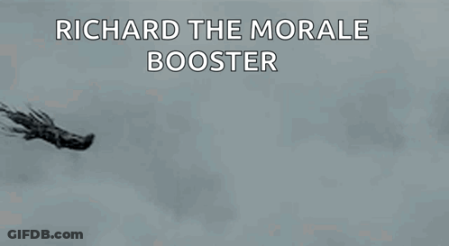 Richard The Morale Booster Flying With Squid GIF