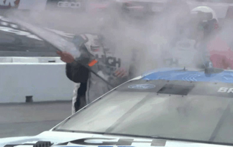 Richmond Race Flintstone Car GIF