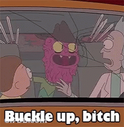 Rick And Morty Buckle Up Bitch GIF