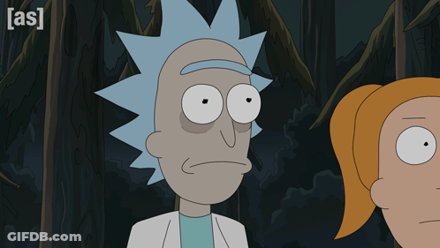 Rick And Morty Cartoon With [ As ] GIF