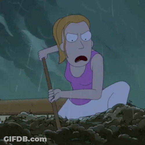 Rick And Morty Digging GIF