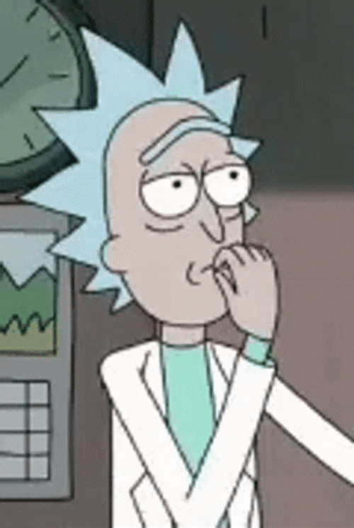 Rick And Morty Flying Kiss Rick GIF