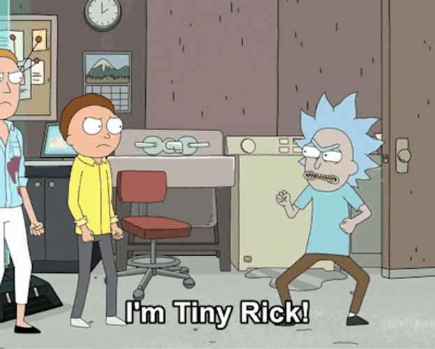 Rick And Morty I'm Tiny Rick GIF