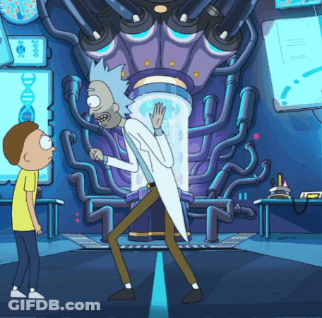 Rick And Morty In A Room GIF