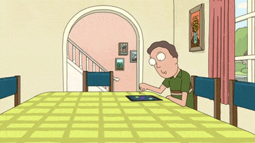 Rick And Morty Jerry Mobile Game GIF