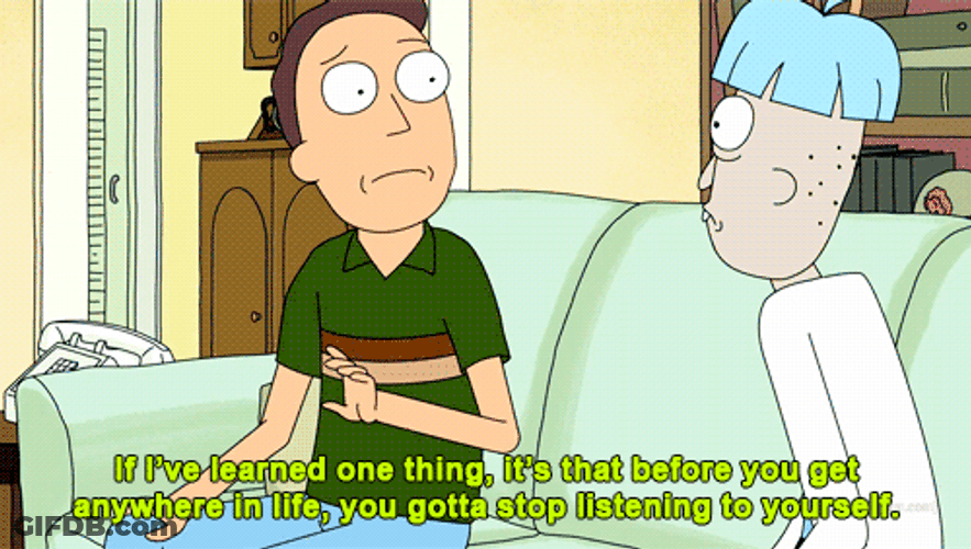 Rick And Morty Jerry Stop Listening GIF
