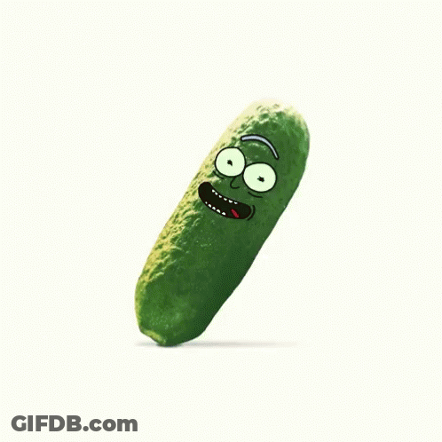 Rick And Morty Pickle Big Smile GIF