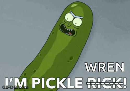 Rick And Morty Pickle Saying I'm Pickle Rick GIF