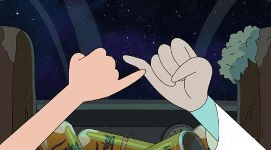 Rick And Morty Pinky Promise GIF