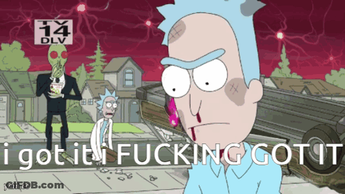 Rick And Morty Saying I Got It Fucking Got It GIF