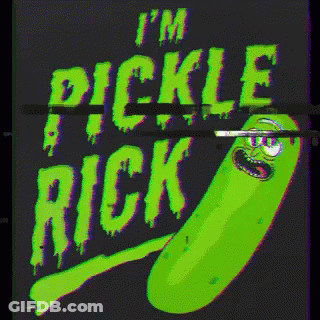 Rick And Morty Saying I'm Pickle Rick GIF