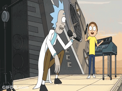 Rick And Morty Singing A Song GIF