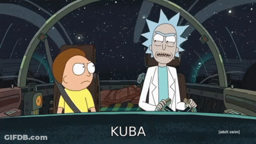 Rick And Morty Sitting In Car Saying When Did You Get So Cocky GIF