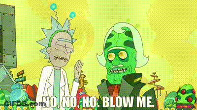 Rick And Morty Standing And Talking GIF