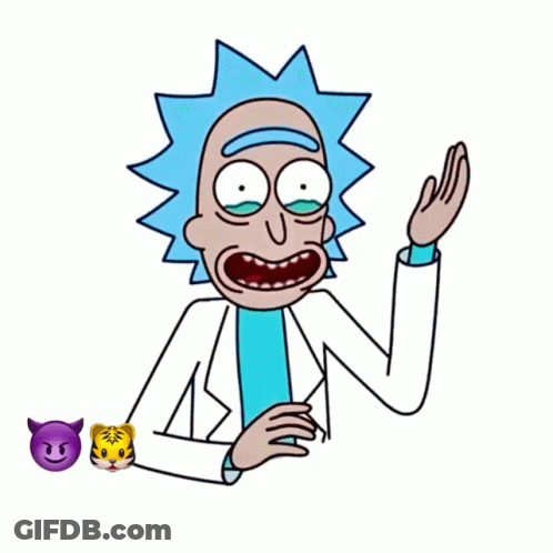 Rick And Morty Sticker Omg What An Idiot GIF