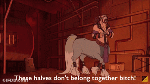 Rick And Morty These Halves Don't Belong Together Bitch GIF