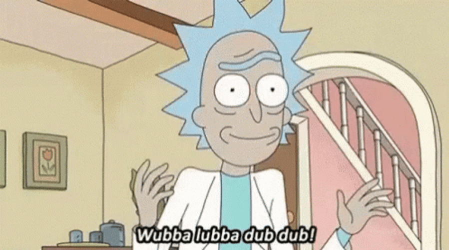 Rick And Morty Wubba Lubba Dub GIF