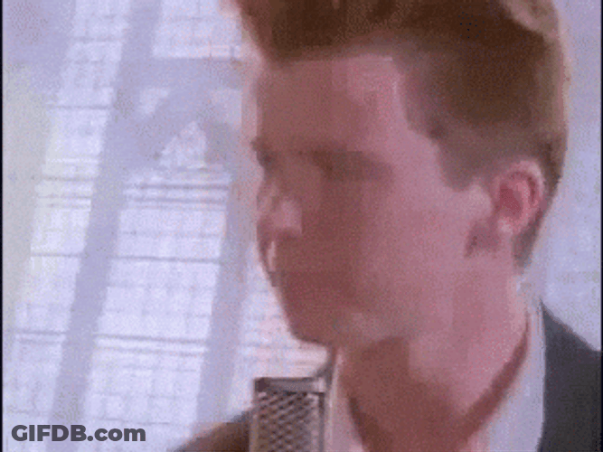 Rick Astley Roll Meme Dancing GIF