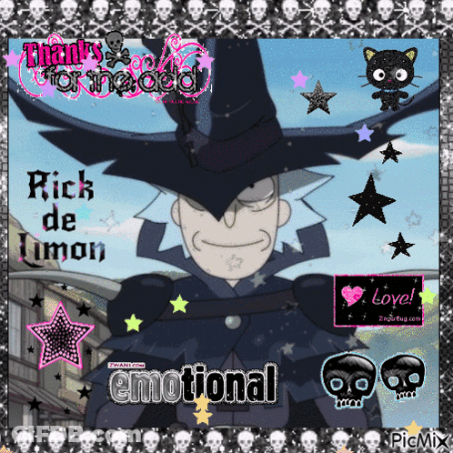 Rick De Limon With Skulls GIF