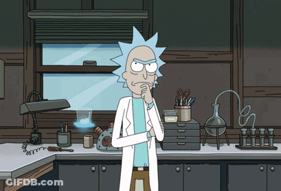 Rick From Rick And Morty In Lab GIF