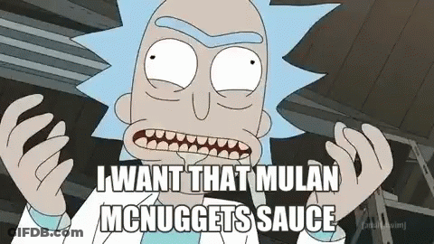 Rick From Rick And Morty Says I Want That Mulan McNuggets Sauce GIF