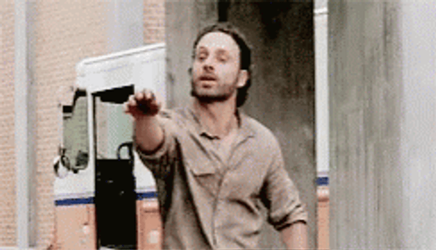 Rick Grimes Walking Dead Hugging Carl Grimes GIF