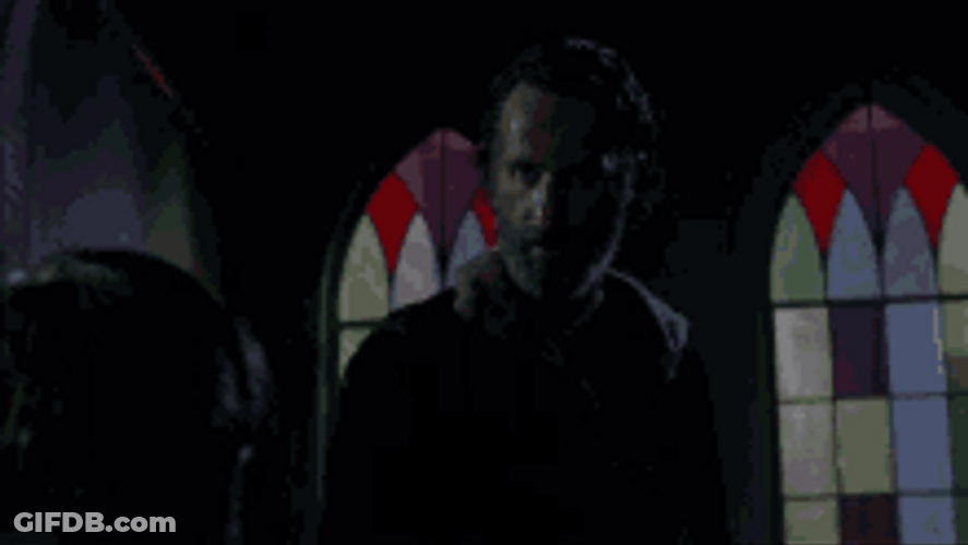 Rick Grimes Walking Dead Saying No GIF