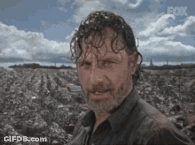 Rick Grimes Walking Dead Smiling Face GIF