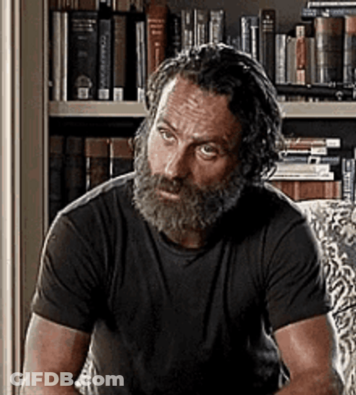 Rick Grimes Walking Dead Tilted Head GIF