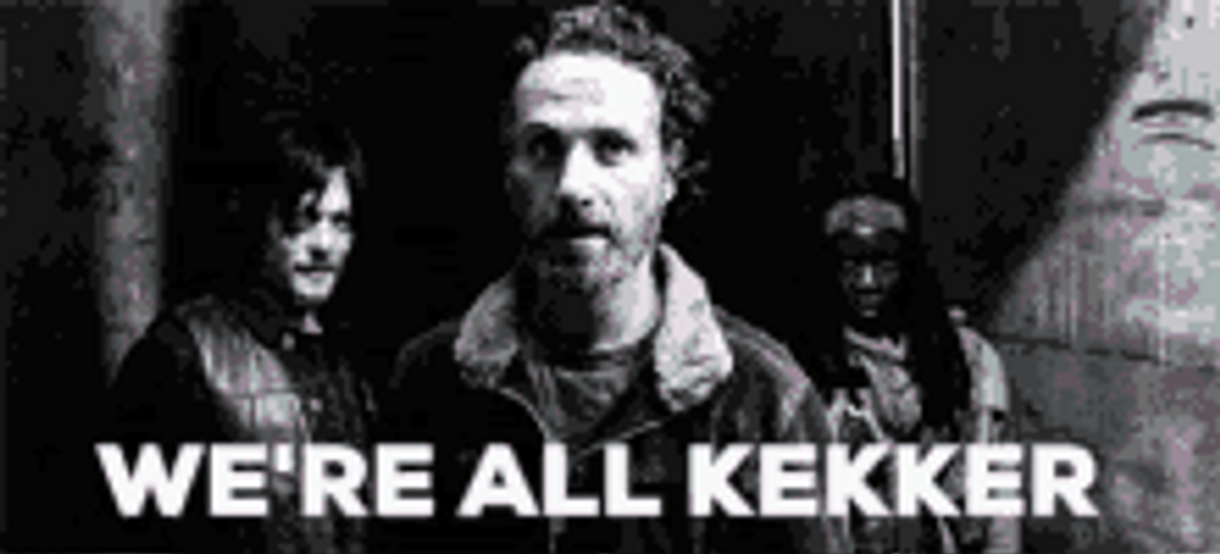 Rick Grimes Walking Dead We're All Kekker GIF