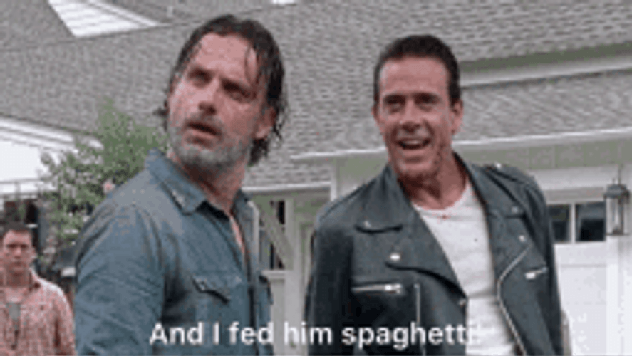 Rick Grimes Walking Dead With Negan Smith GIF