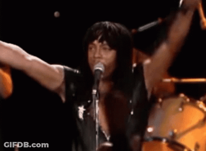 Rick James Performing On Stage GIF