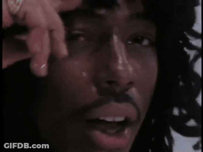 Rick James Super Sweaty GIF