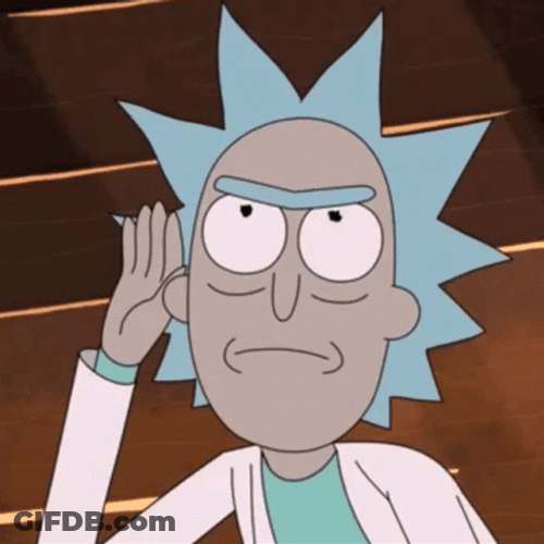 Rick Listening To Something GIF