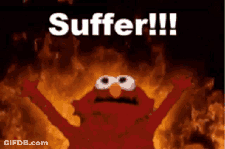 Rick Rolled Elmo Hell Suffer GIF