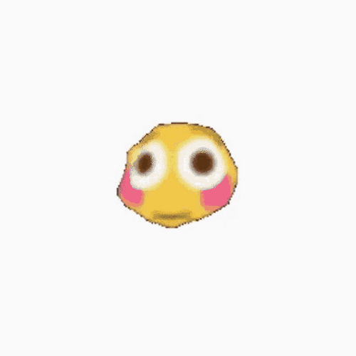 Rick Rolled Flushed Face Emoji GIF