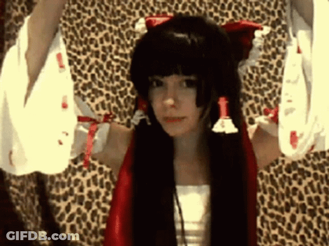 Rick Rolled Surprise Cosplay Girl GIF