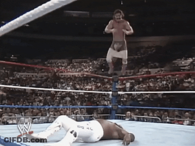 Rick Rude Wrestling Hip Thrust GIF