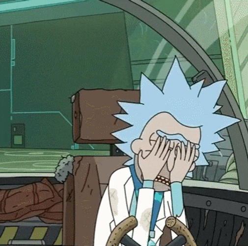 Rick Sanchez Crying GIF